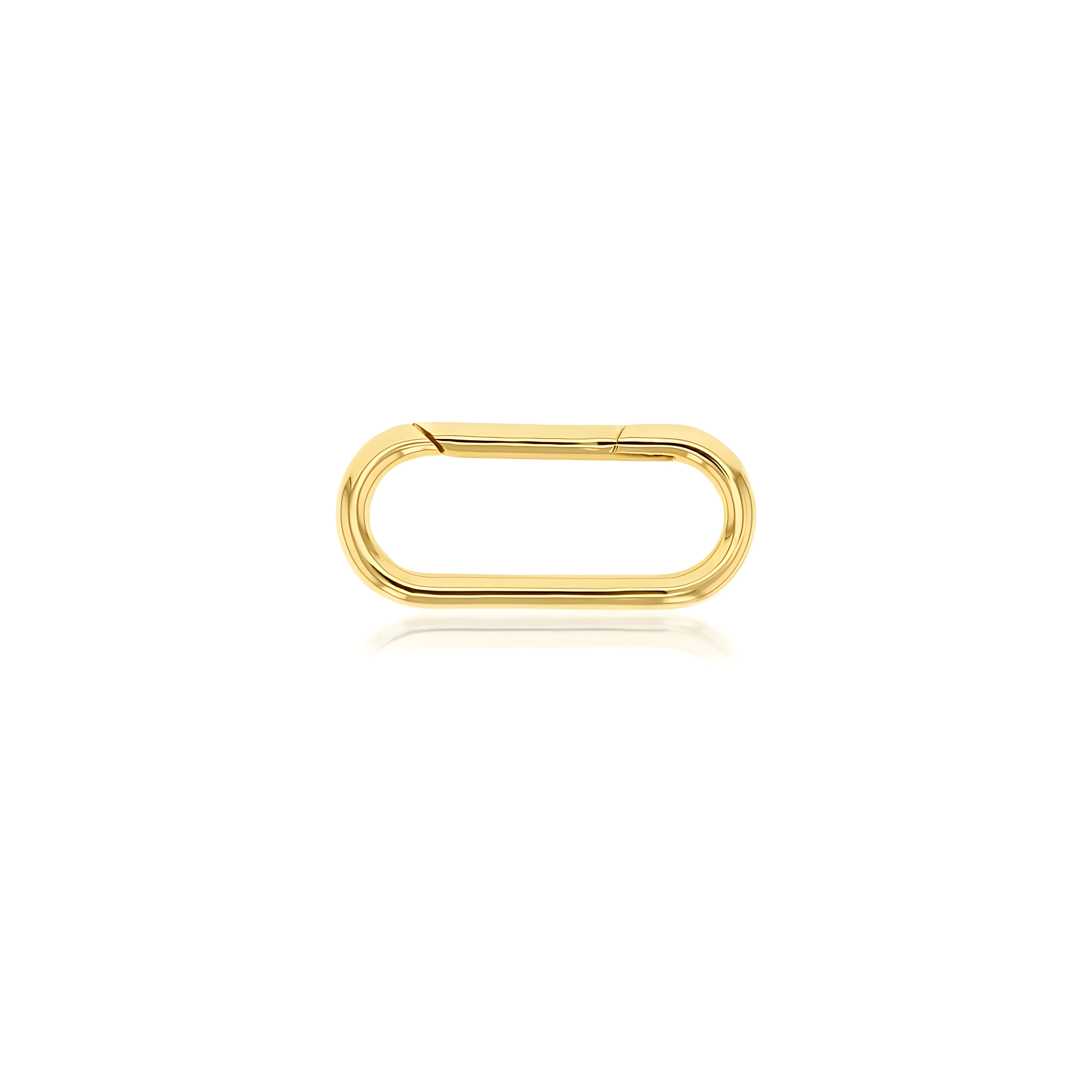 9 Carat Gold Oval Connector - RUBYJADE