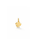 9ct Gold Four Leaf Clover Mini Charm on White Background