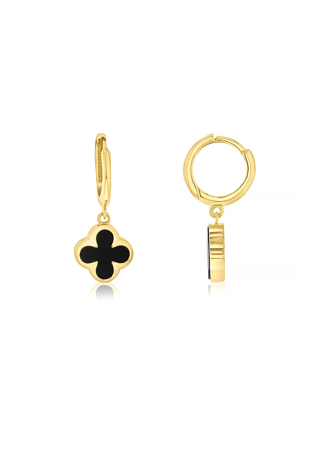 Black Onyx Clover Huggies