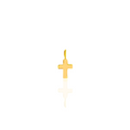 9ct Yellow Gold Mini Cross Charm Pendant – 4mm x 5mm polished mini cross charm with 2mm loop, also available in Rose Gold