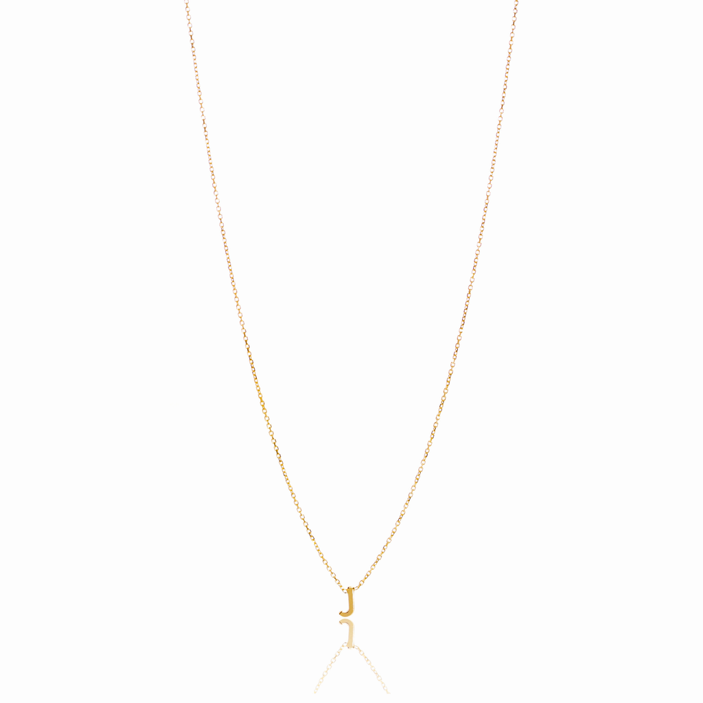 Gold Dainty Initial Necklace