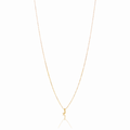 Gold Dainty Initial Necklace - RubyJade 