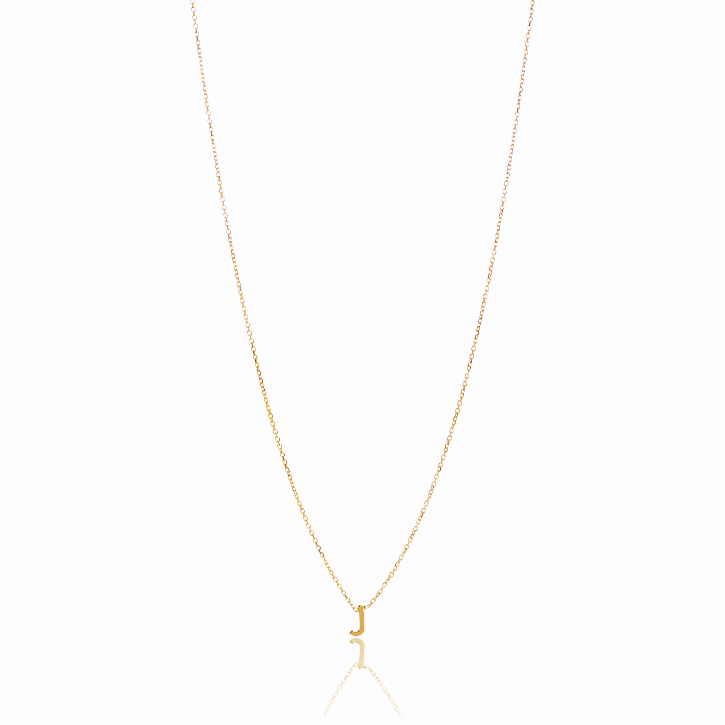 Gold Dainty Initial Necklace