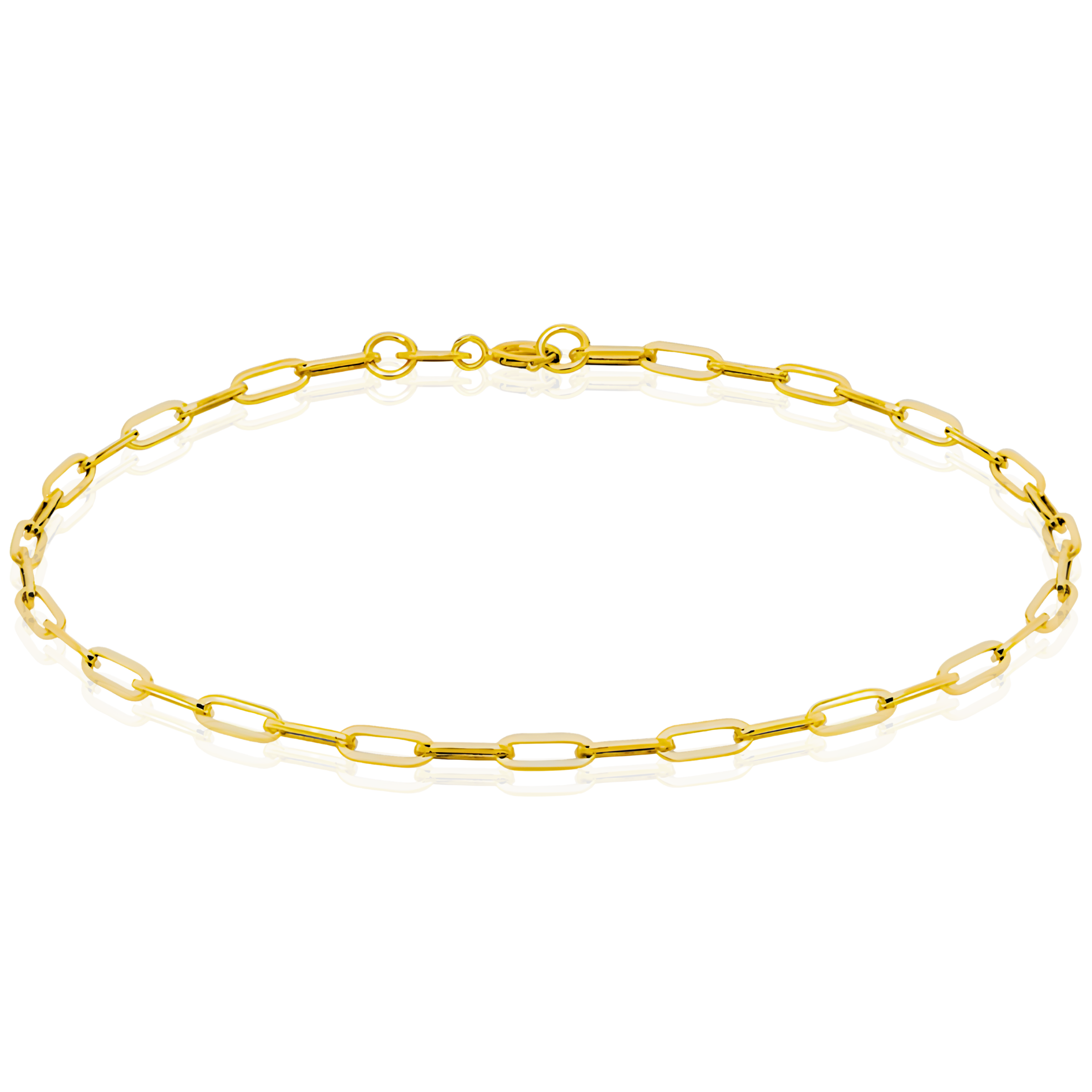 Gold Paperclip Chain Bracelet