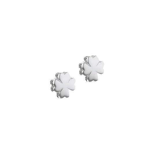 Silver 8mm Clover Stud Earrings - RubyJade 