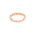 Rose Gold Ribbed Ring 3mm