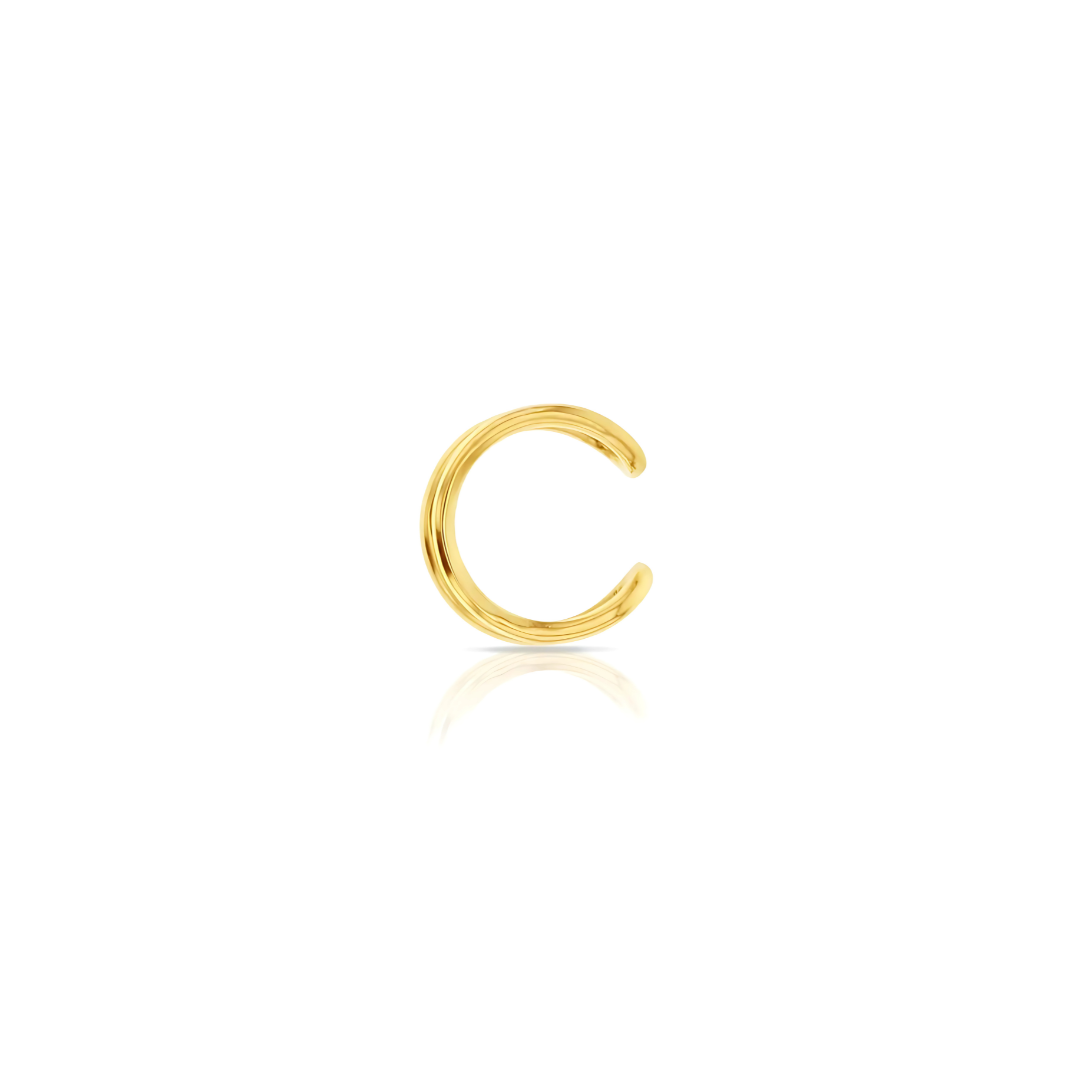 Gold Double Bar Single Cuff Earring - RubyJade 