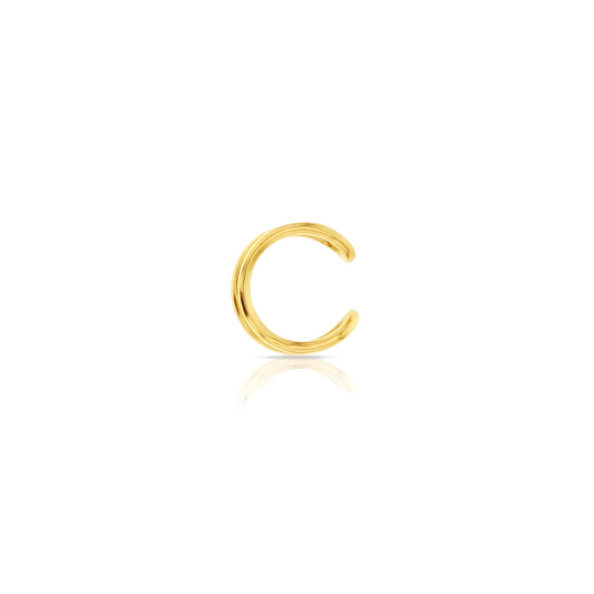 Gold Double Bar Single Cuff Earring - RubyJade 