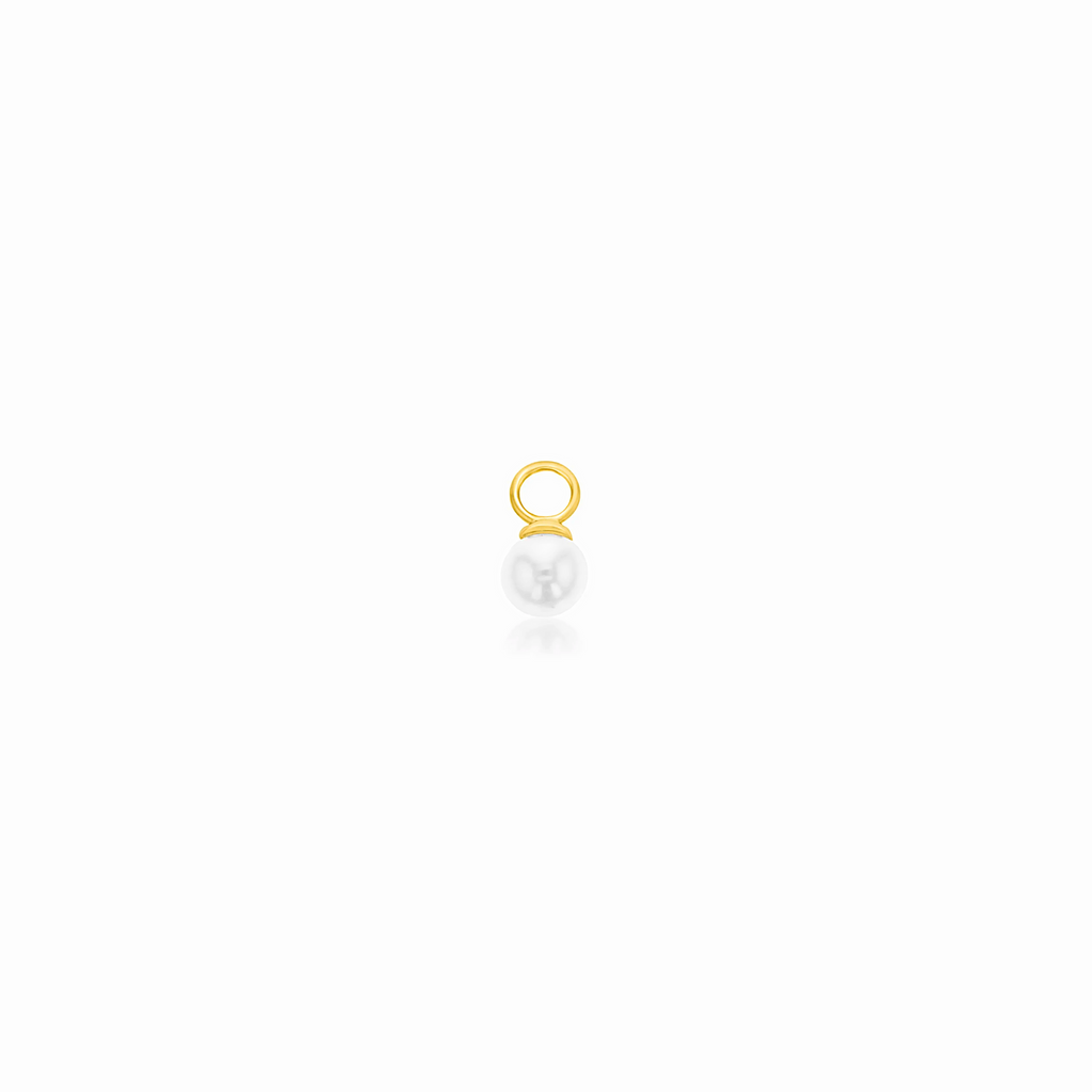 9 Carat Gold Mini Freshwater Pearl Charm RUBYJADE