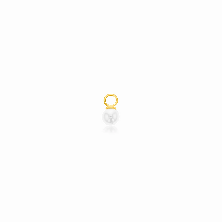 9 Carat Gold Mini Freshwater Pearl Charm RUBYJADE