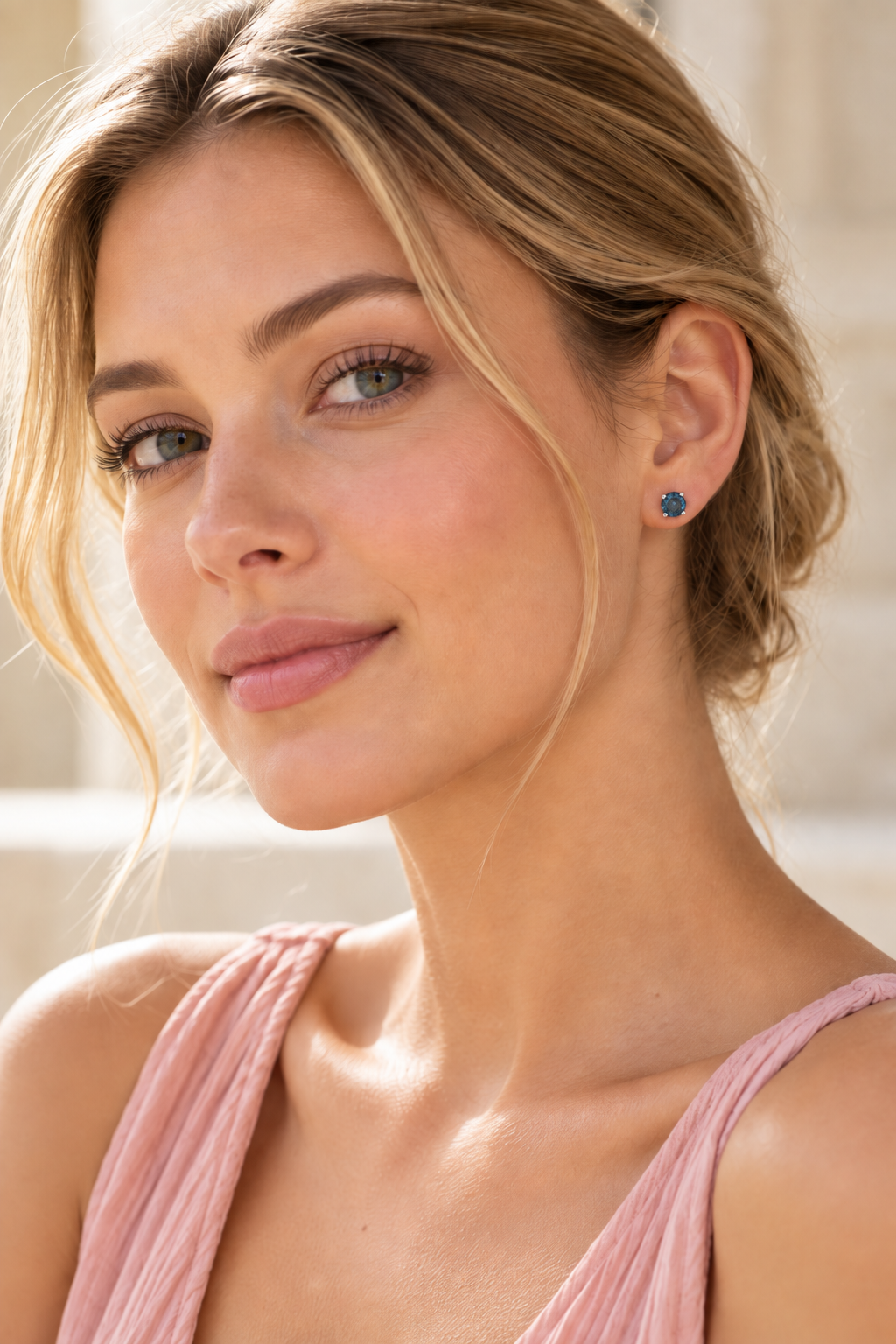 London Blue Topaz Studs 5mm