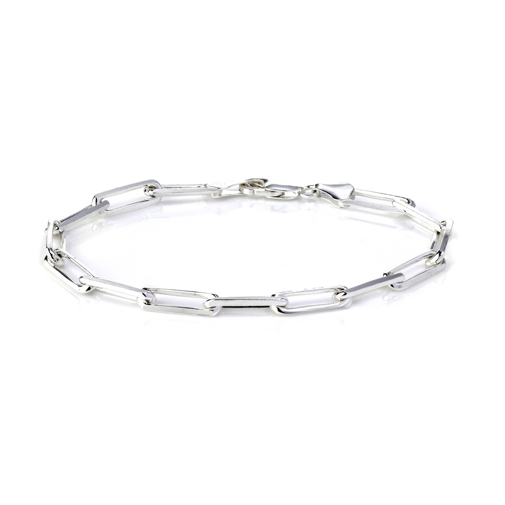 Sterling Silver Paperclip Bracelet