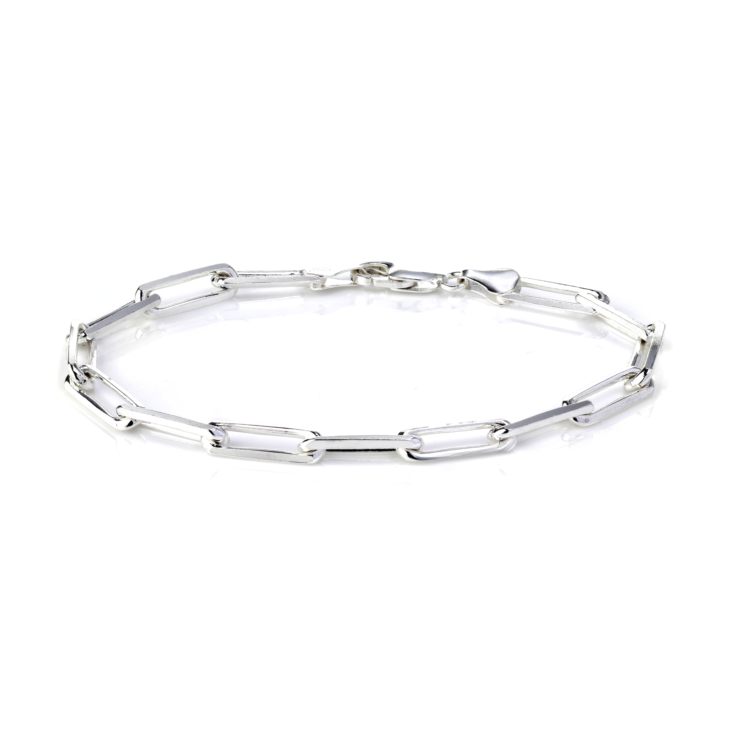 Sterling Silver Paperclip Bracelet