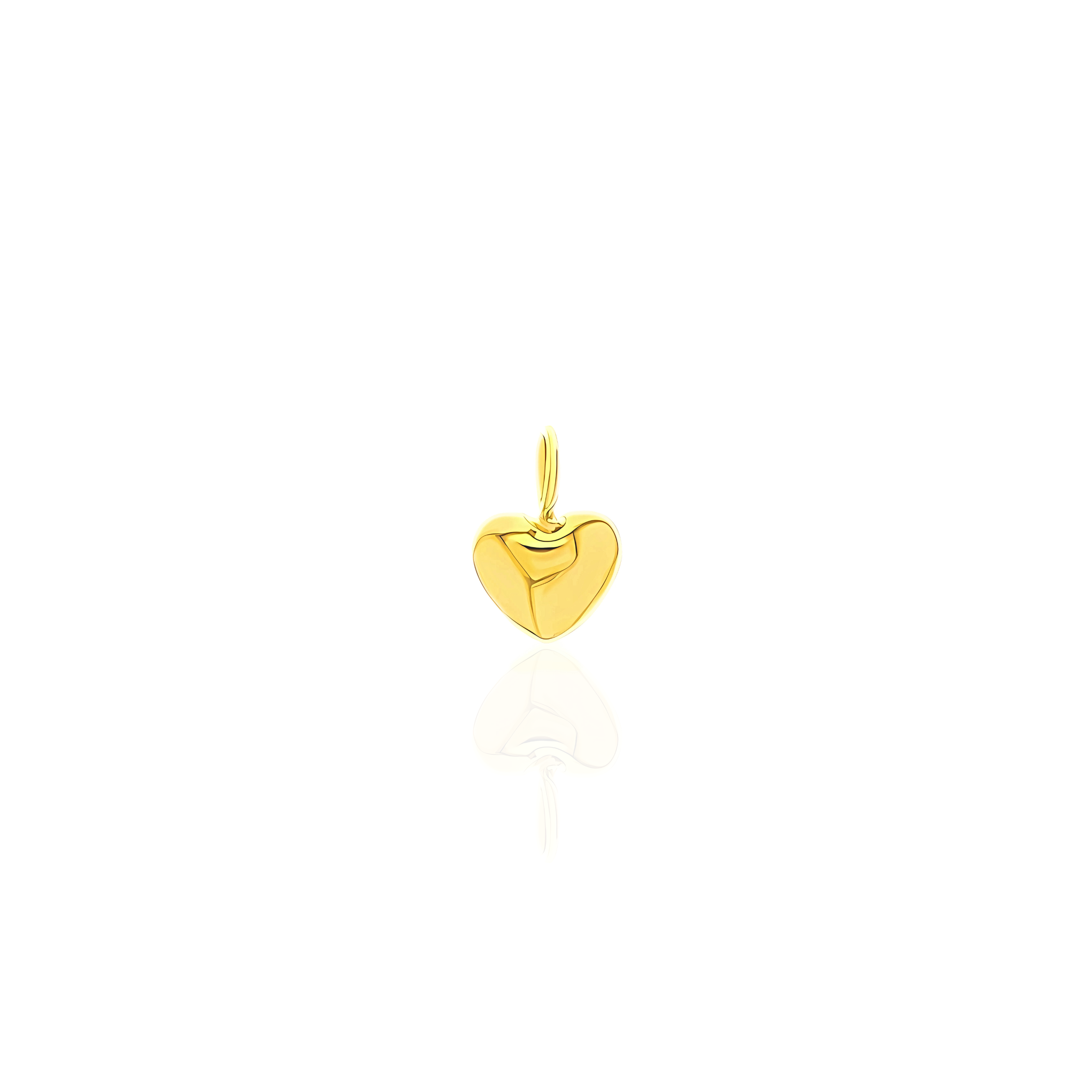 Mini Gold Heart Charm - RubyJade