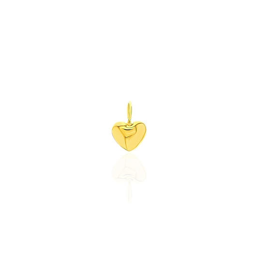 Mini Gold Heart Charm - RubyJade