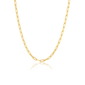 Paper Link Chain Necklace - Medium Length