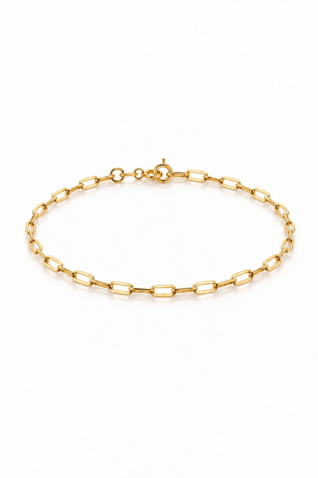 Gold Paperclip Bracelet