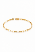 Gold Paperclip Bracelet