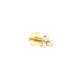 Gold CZ Labret Stud Earring - RubyJade 