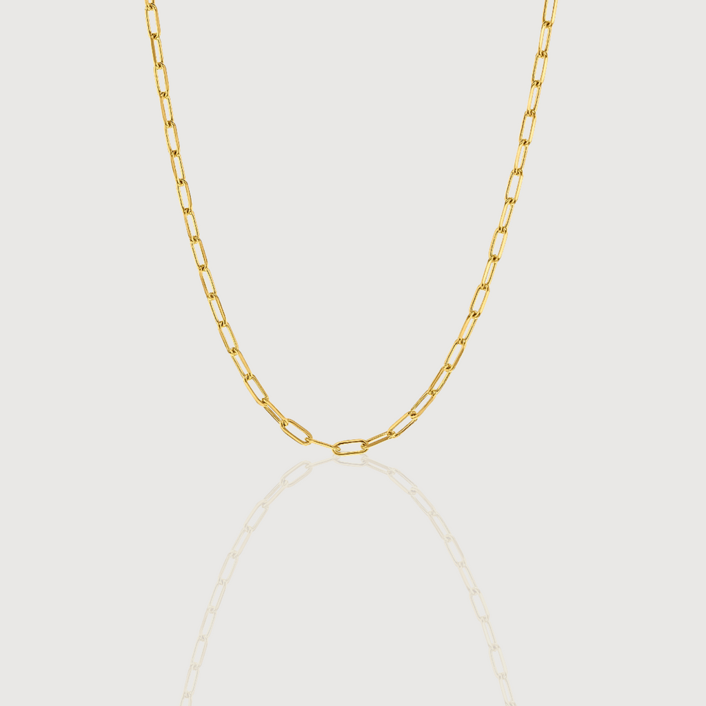 Gold Paper Link Chain 46cm – 2.3mm