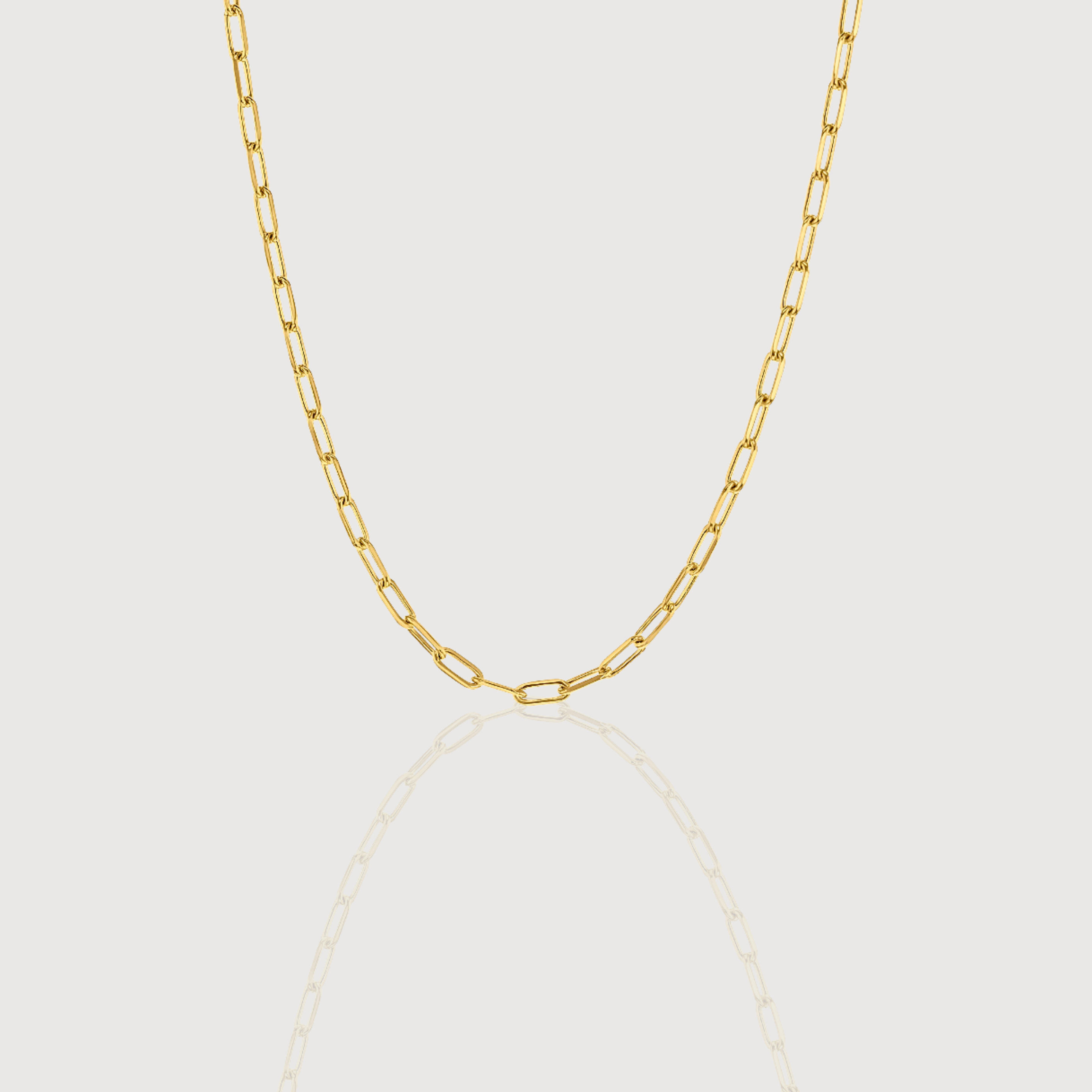 Gold Paper Link Chain 46cm – 2.3mm