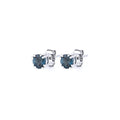 Silver London Blue Topaz Earrings - RubyJade 