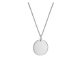Silver Round Engravable Pendant - RubyJade 