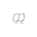 12mm small hoop earrings in sterling silver