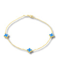 Turquoise Petal Bracelet 19cm