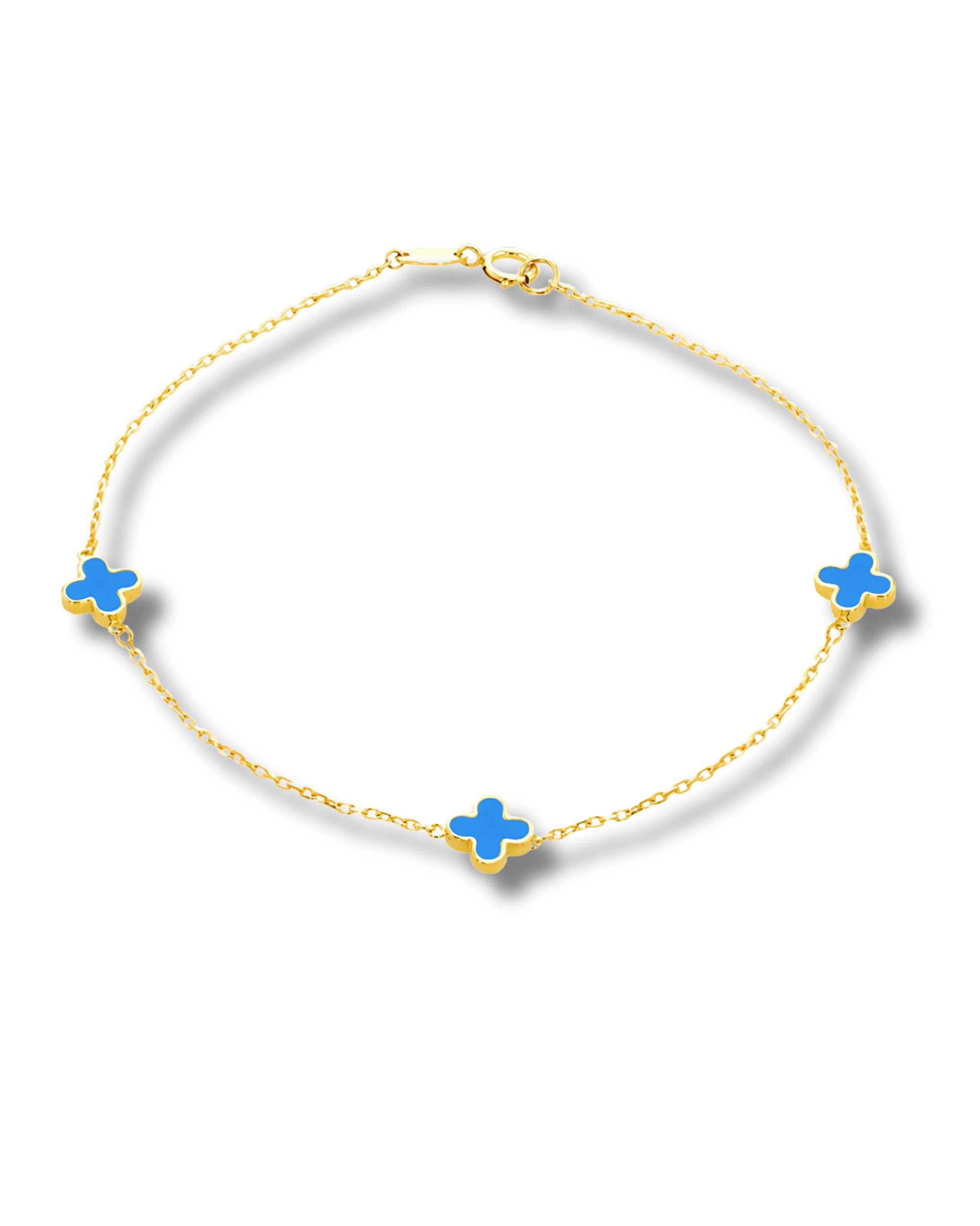 Turquoise Petal Bracelet 19cm