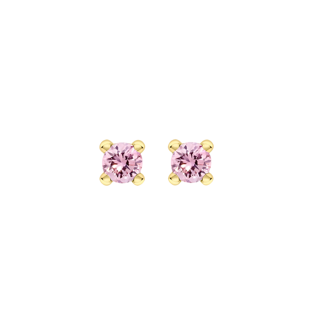 Mini CZ Birthstone Studs - RubyJade 