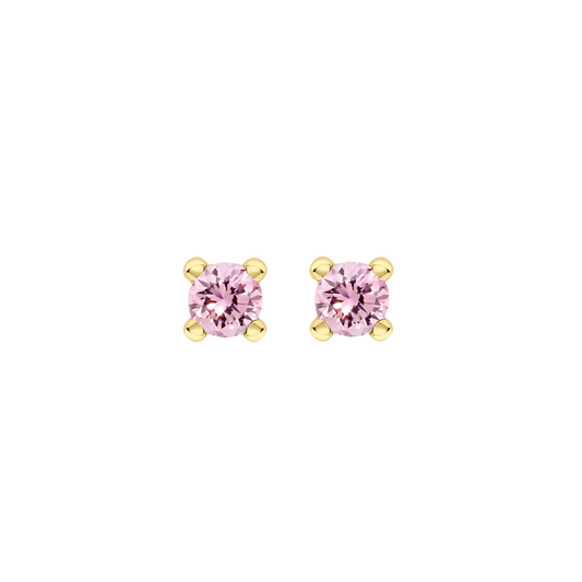 Mini CZ Birthstone Studs - RubyJade 