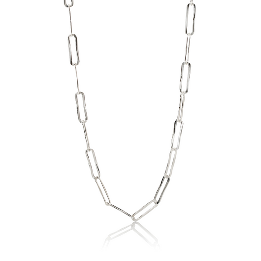 Silver Diamond Cut Paper Chain