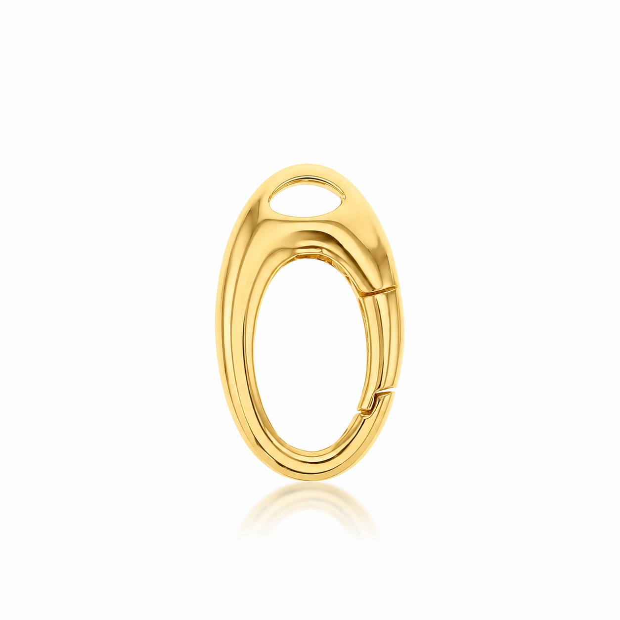Large 9ct gold oval connector 11.5 x 18.9mm