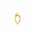 Mini 9ct gold oval connector 6.5 x 12.3mm