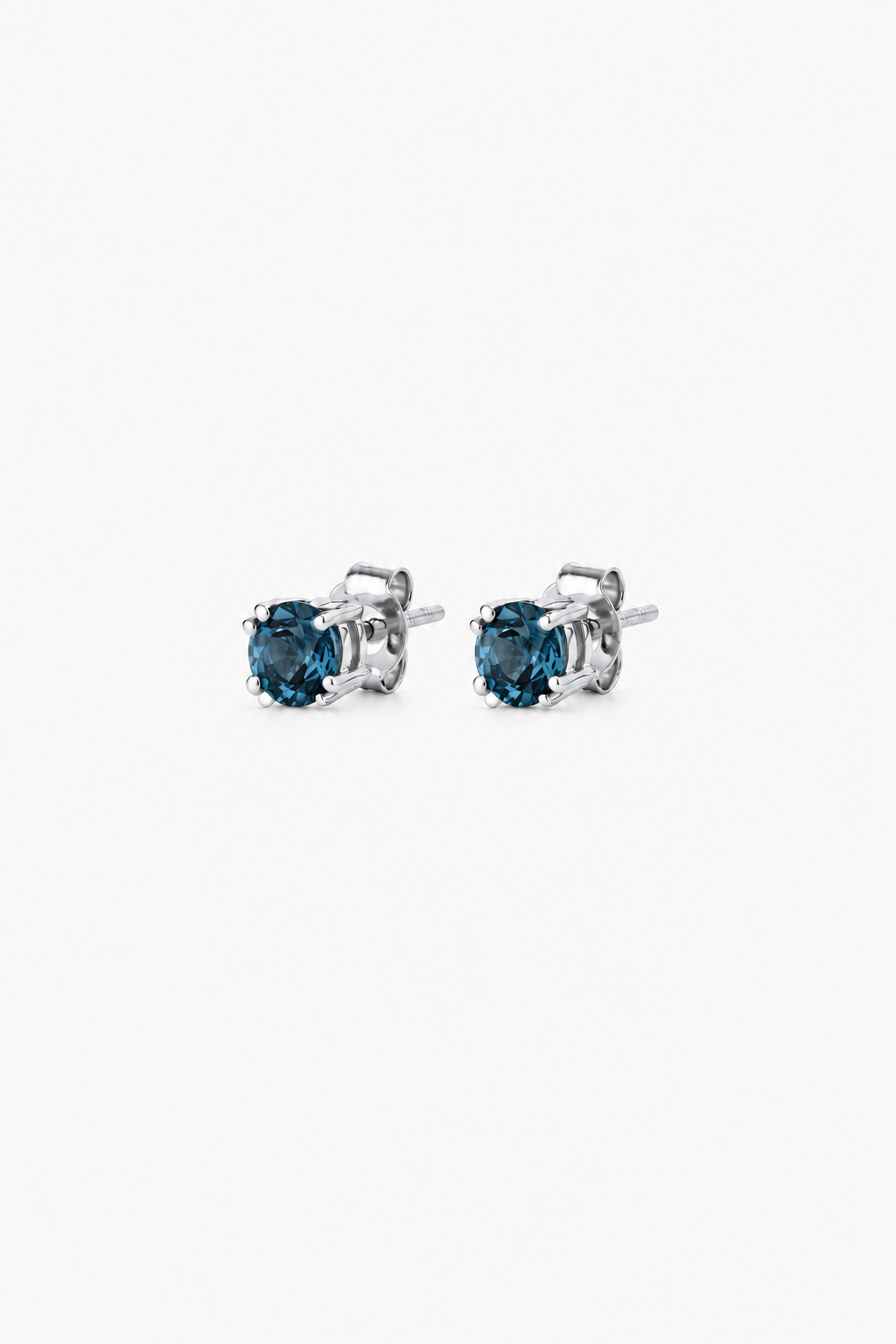 London Blue Topaz studs scaled down by 25%