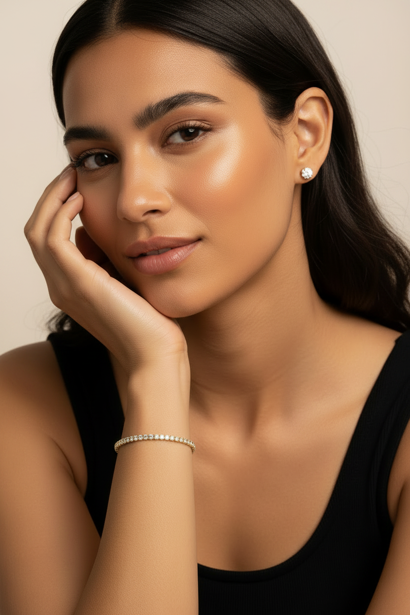 Modern Classic Trendsetter — Gold Tennis Bracelet