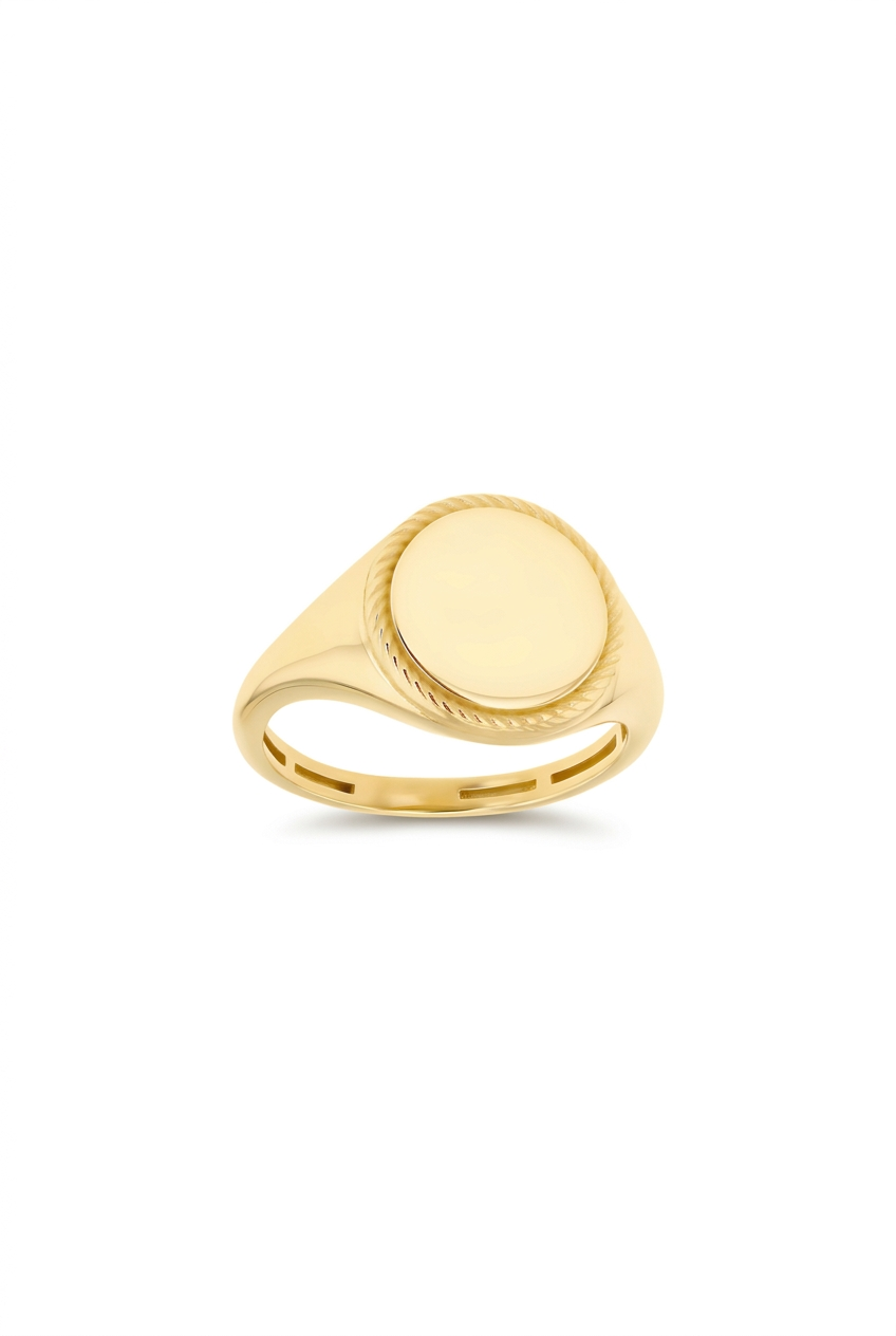 Twisted Rope Signet Ring